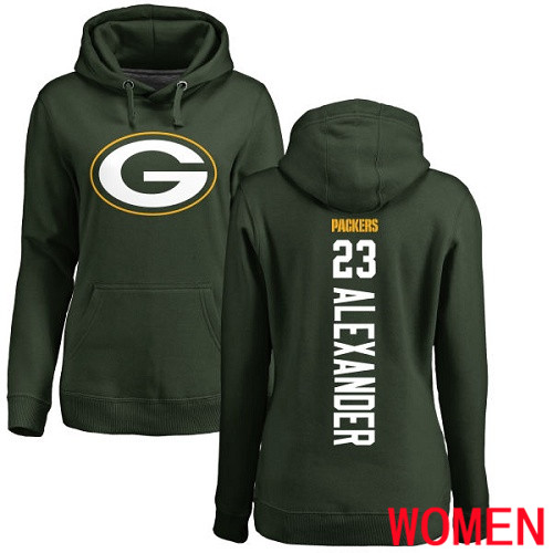 Green Bay Packers Green Women #23 Alexander Jaire Backer Nike NFL Pullover Hoodie Sweatshirts->nfl t-shirts->Sports Accessory